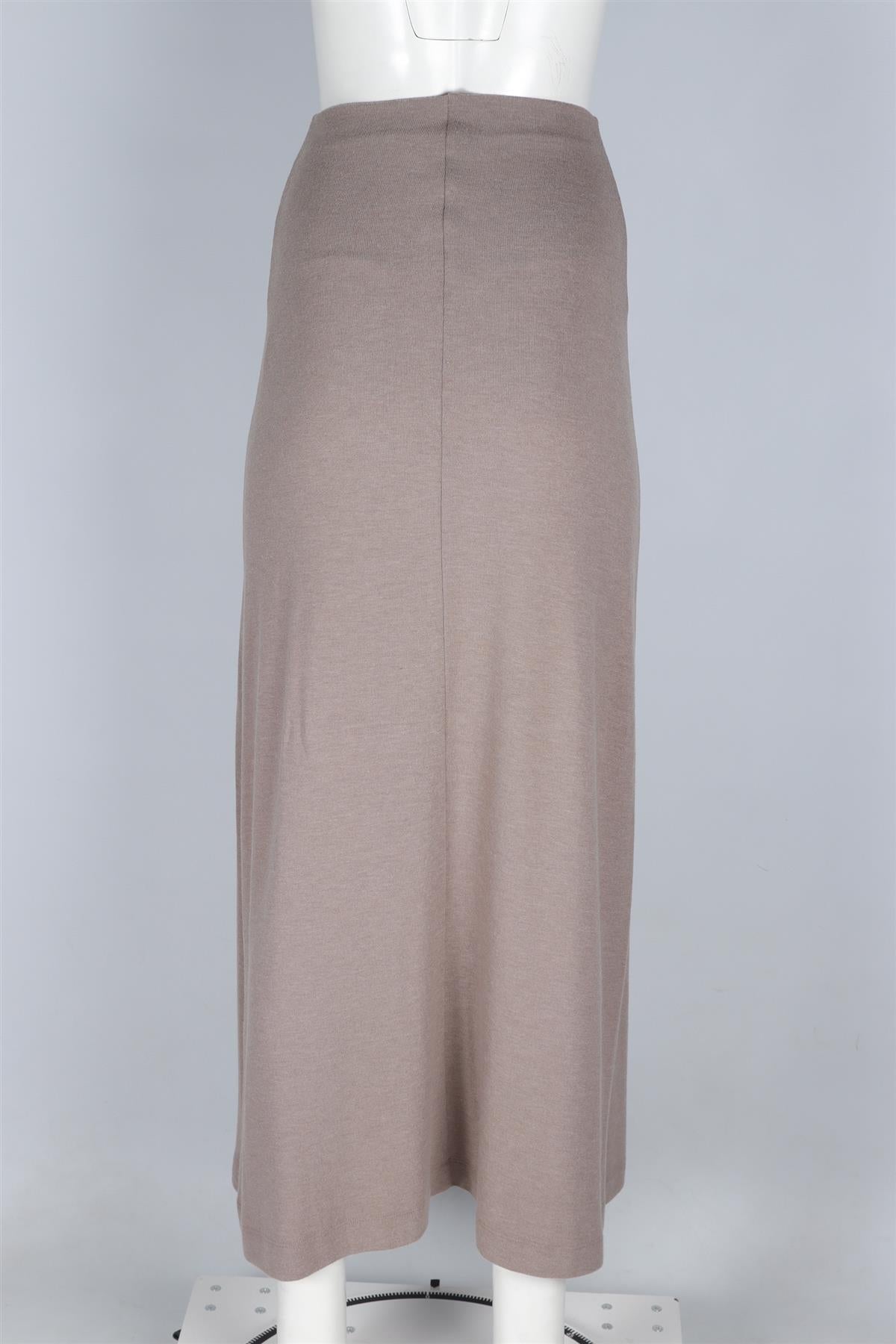 LESET TAUPE JERSEY MAXI SKIRT XSMALL