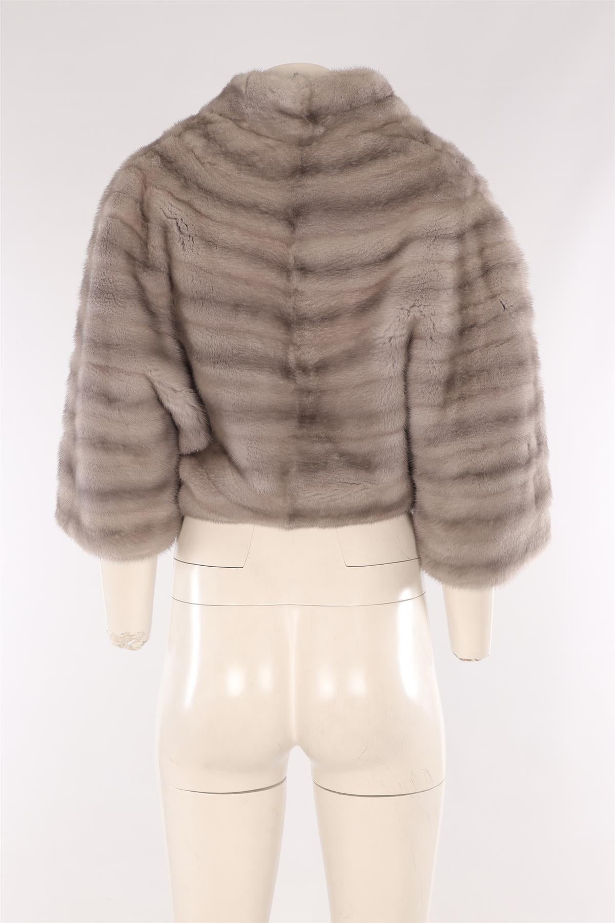 CHRISTIAN DIOR GREY MINK JACKET