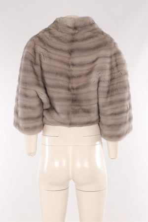 CHRISTIAN DIOR GREY MINK JACKET