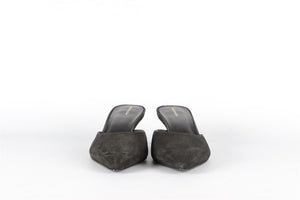 REFORMATION BLACK SUEDE MULES EU 37.5 UK 4.5 US 7.5