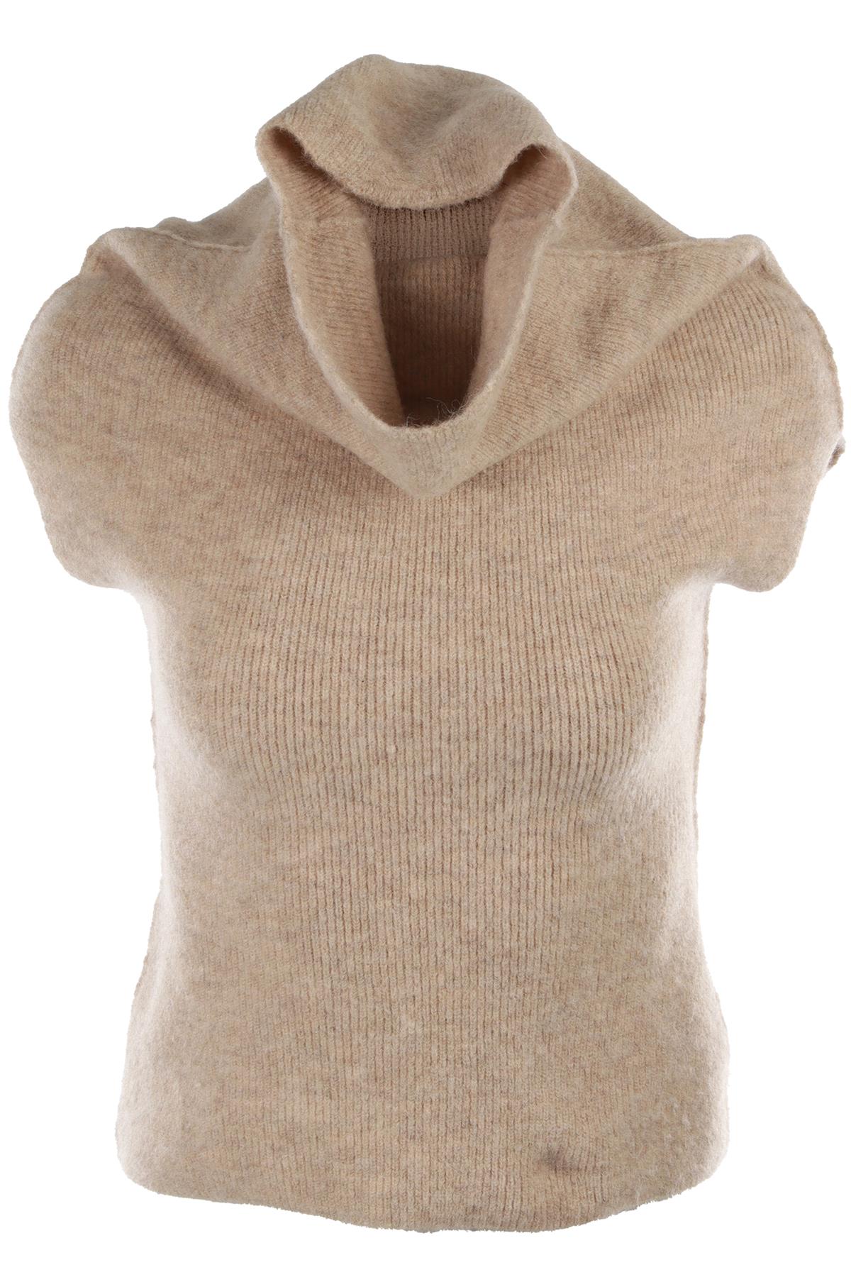 BEIGE ALPACA VEST
