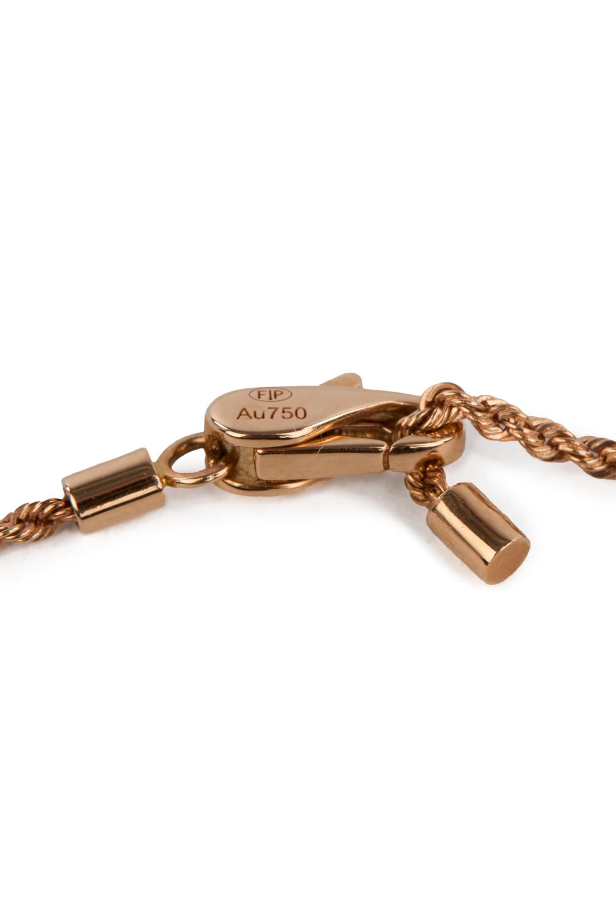 FRED FORCE 10 SMALL 18K ROSE GOLD CHAIN NECKLACE 40-45 CM