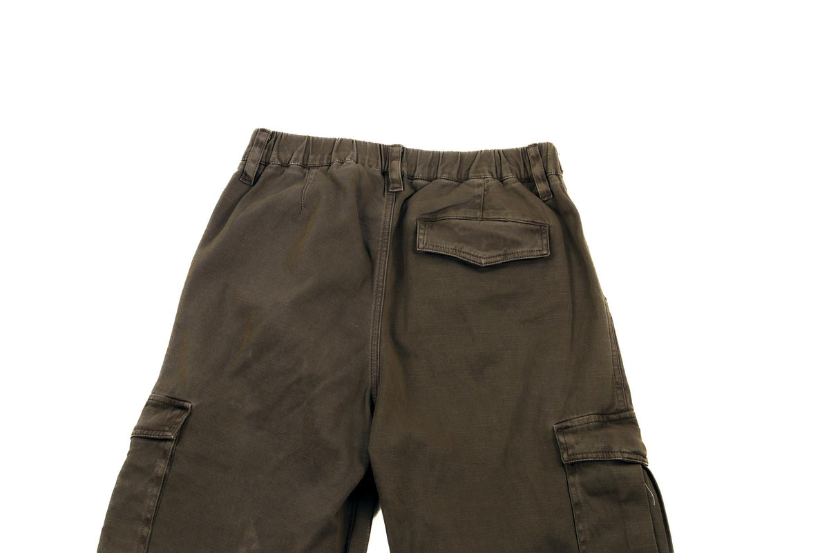 JAMES PERSE GREEN COTTON STRAIGHT LEG PANTS UK 8