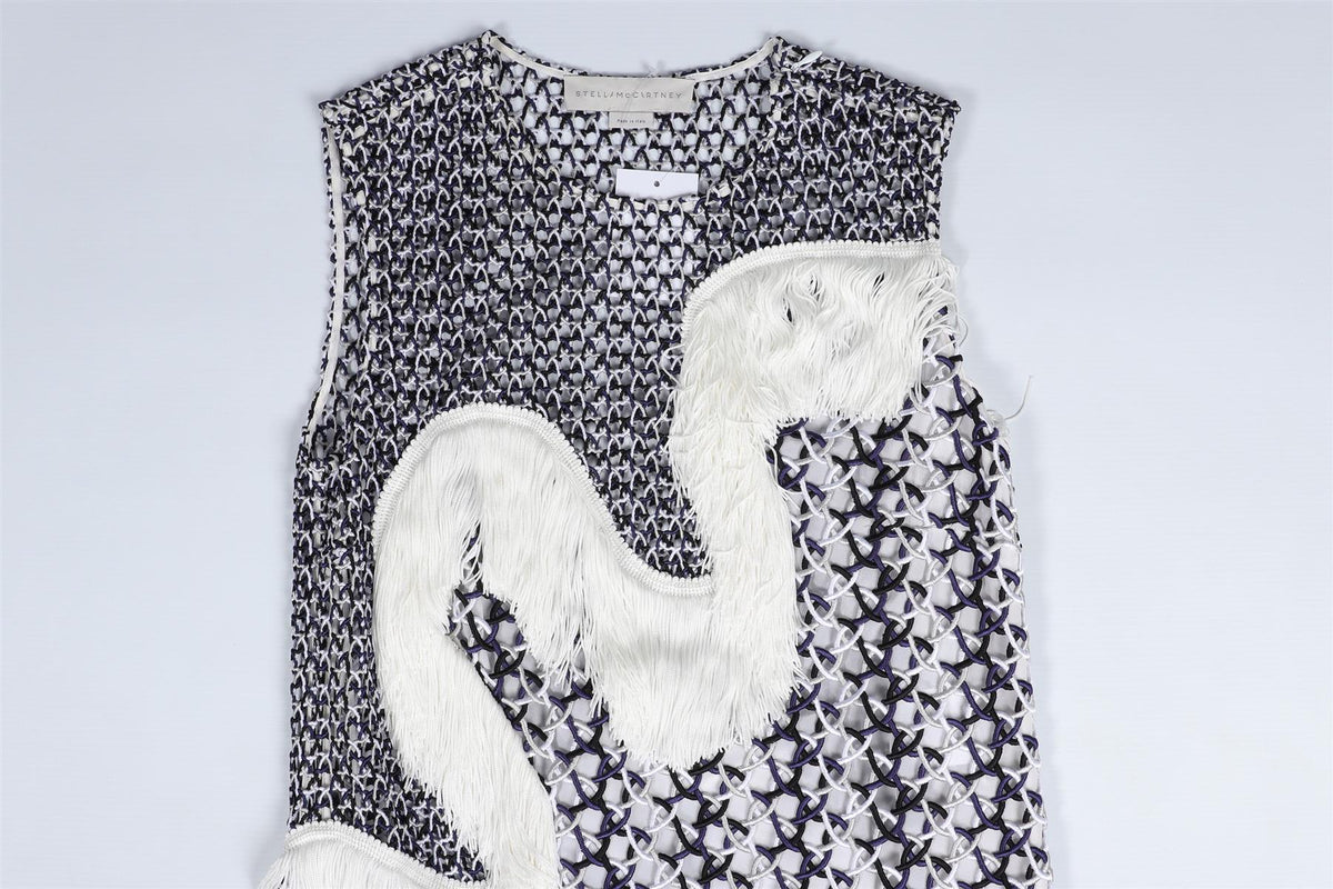 STELLA MCCARTNEY BLUE LACE MINI DRESS IT 34 UK 2