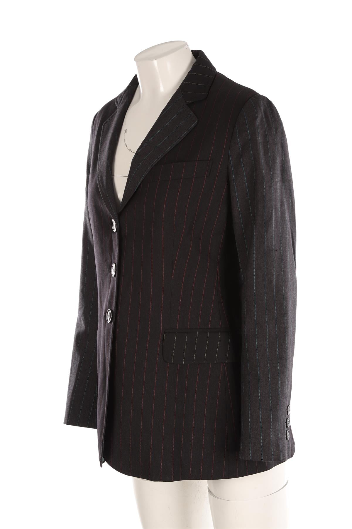 MOSCHINO CHEAP AND CHIC BLACK WOOL BLAZER IT 46 UK 14