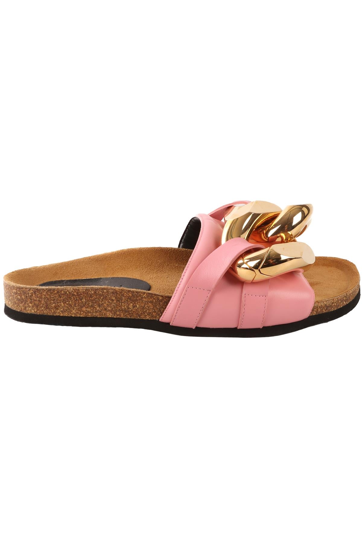 JW ANDERSON PINK LEATHER SLIDES EU 39 UK 6 US 9