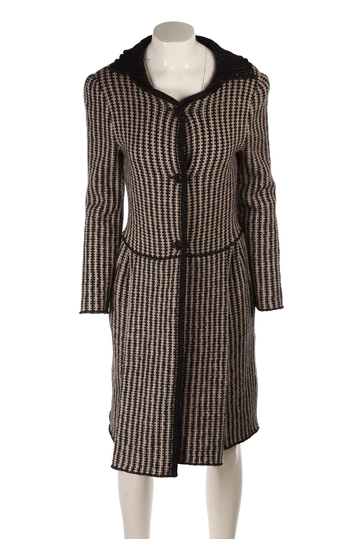 BLACK WOOL CARDIGAN