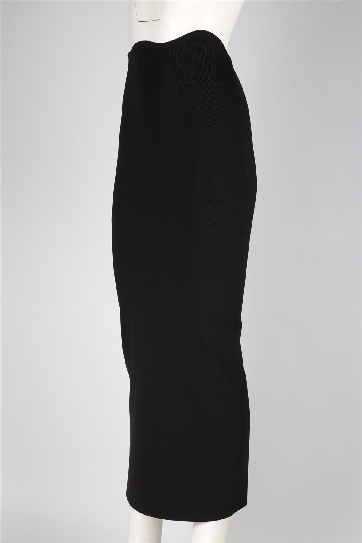 CHRISTOPHER ESBER BLACK KNIT MAXI SKIRT XSMALL