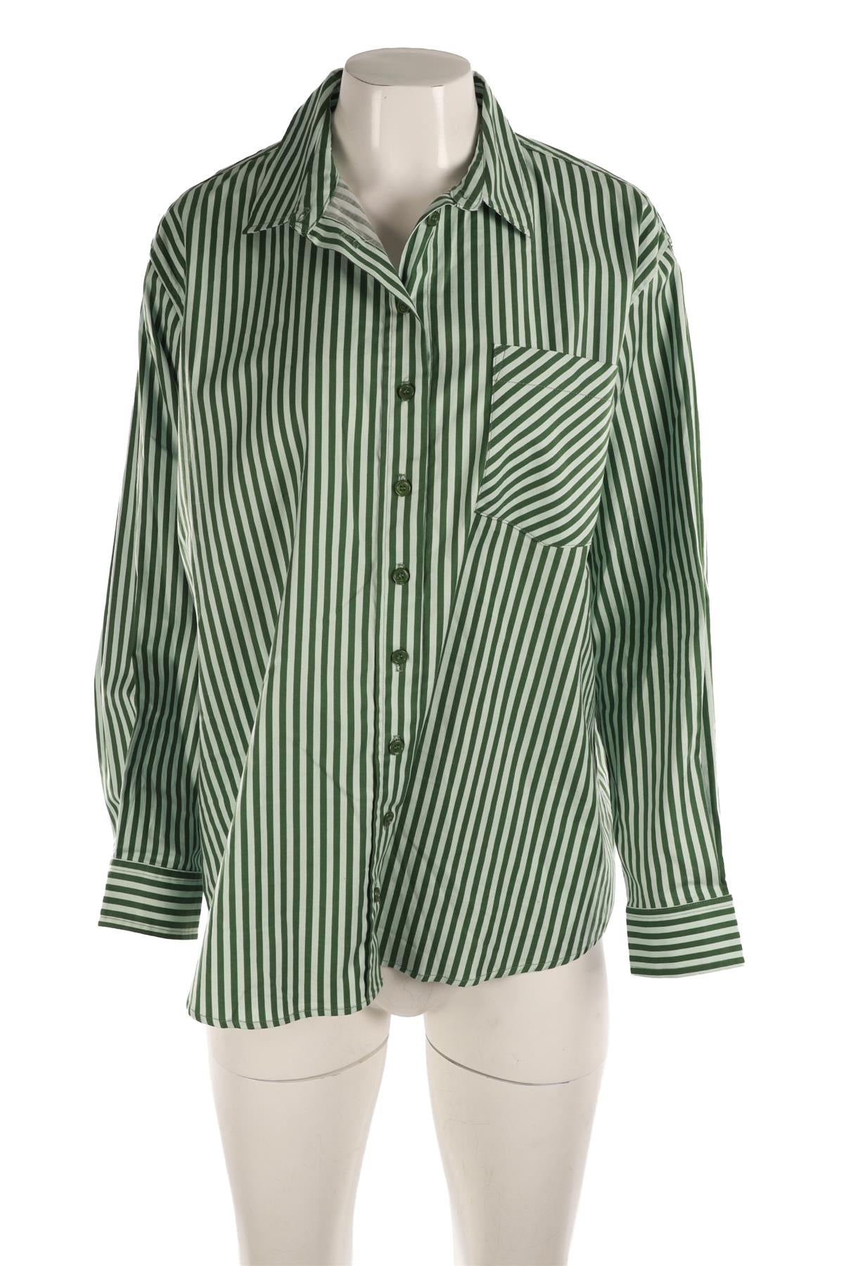 REFORMATION GREEN COTTON SHIRT SMALL