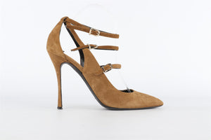 NICHOLAS KIRKWOOD BROWN SUEDE SANDALS EU 38.5 UK 5.5 US 8.5