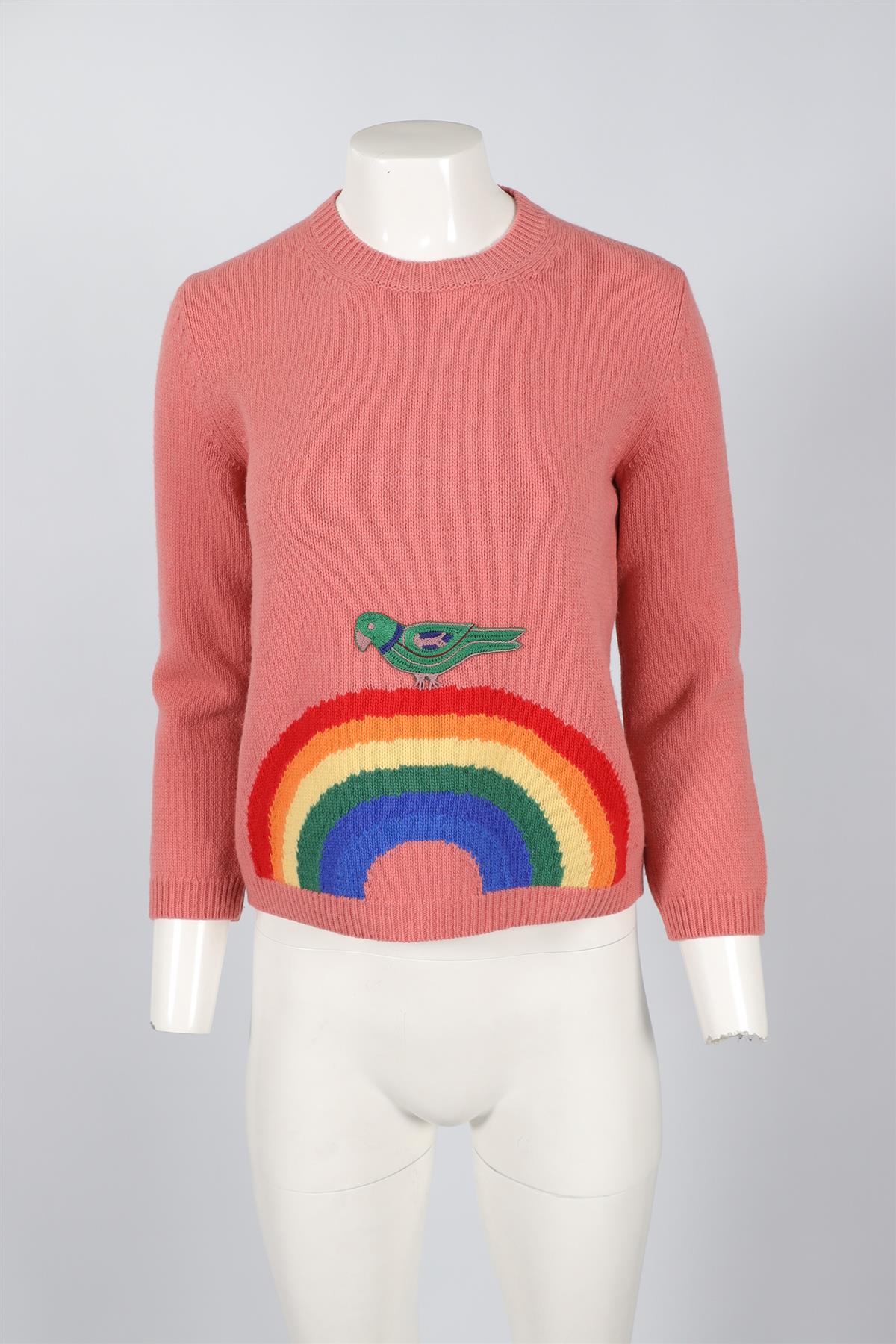 GUCCI PINK WOOL SWEATER MEDIUM