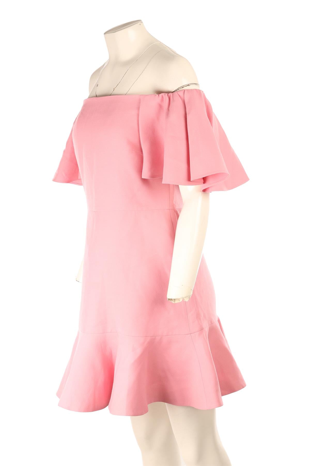 VALENTINO PINK CREPE MINI DRESS IT 44 UK 12