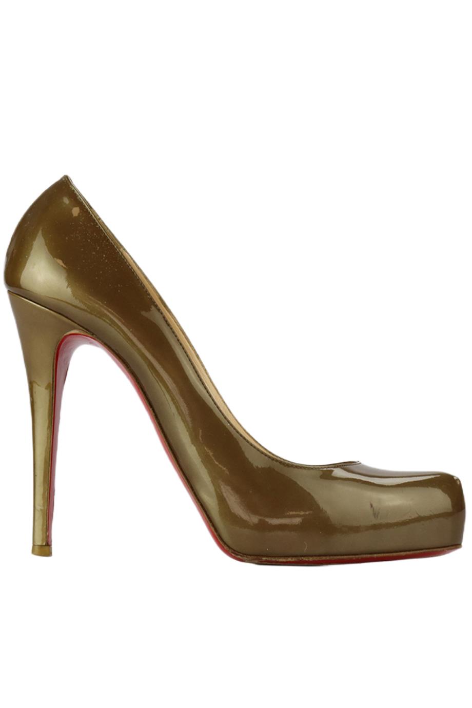 CHRISTIAN LOUBOUTIN PATENT LEATHER PLATFORM PUMPSÏ EU 40.5 UK 7.5 UK 10.5