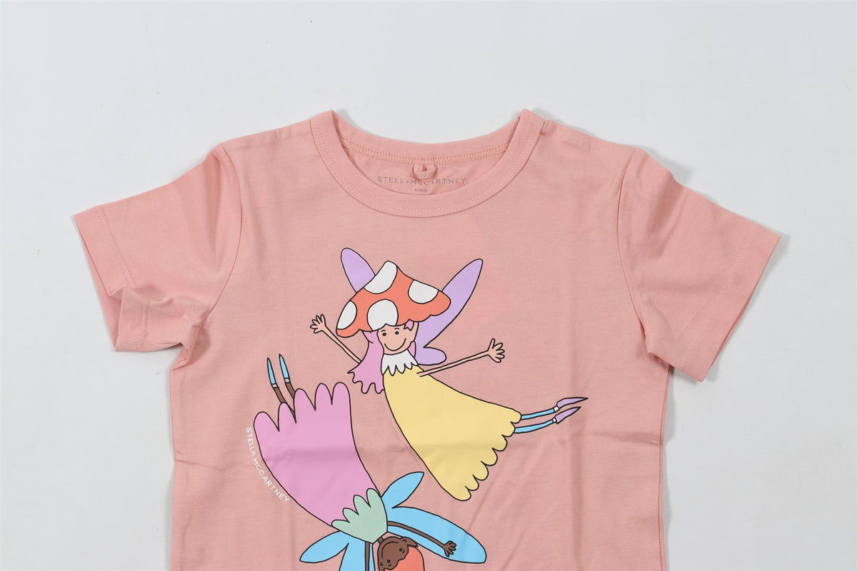 STELLA MCCARTNEY PEACH KIDS GIRLS T-SHIRT 5 YEARS