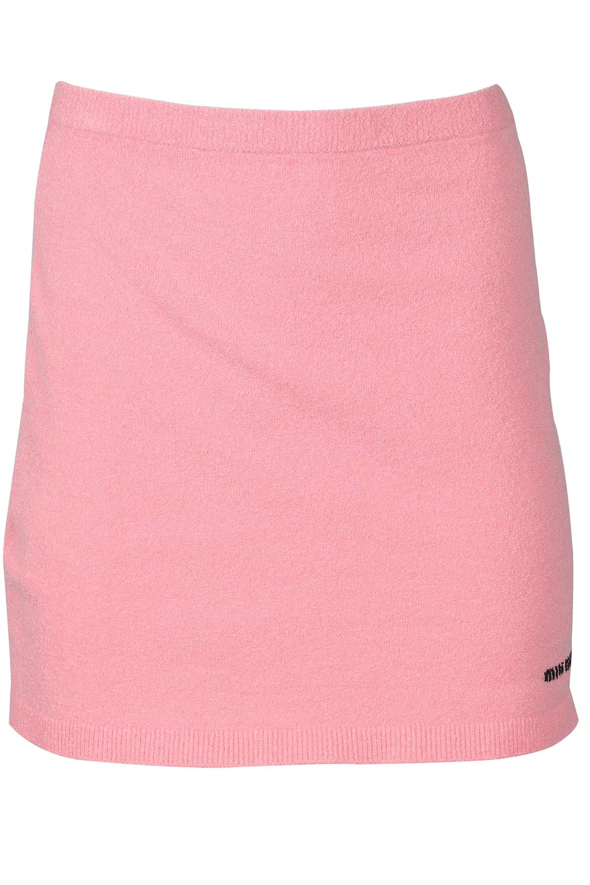 MIU MIU PINK COTTON MINI SKIRT MEDIUM