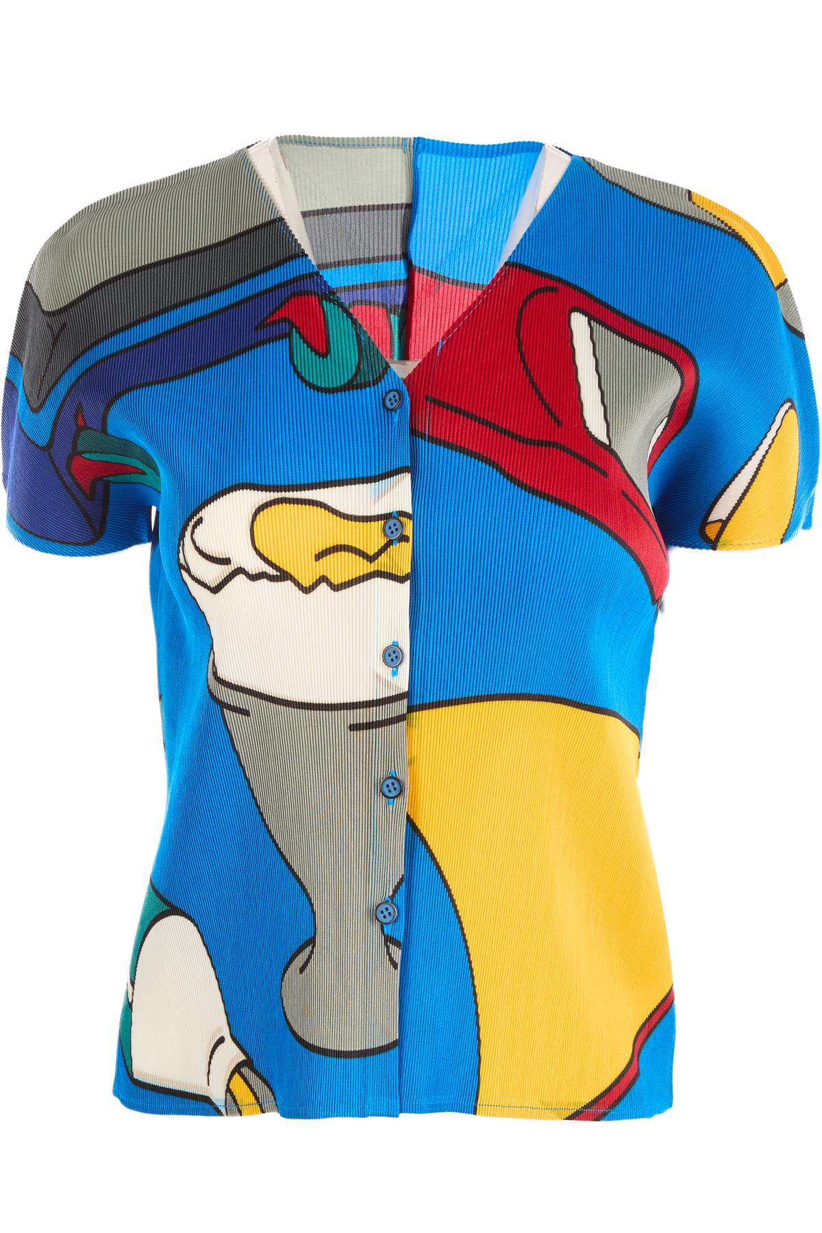 PLEATS PLEASE ISSEY MIYAKE MULTI VINTAGE TOP UK 8