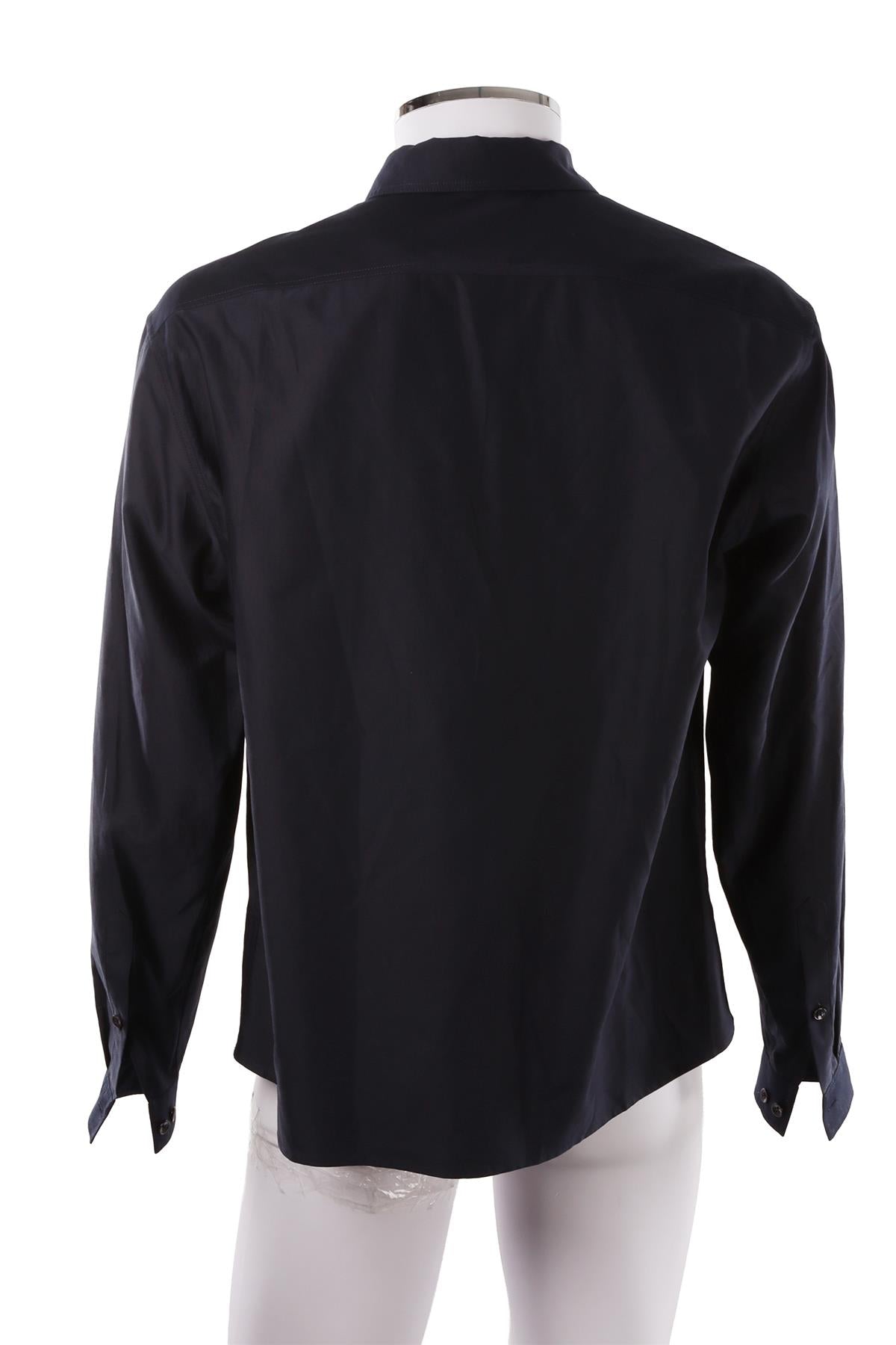 NAVY MEN'S COTTON SHIRT