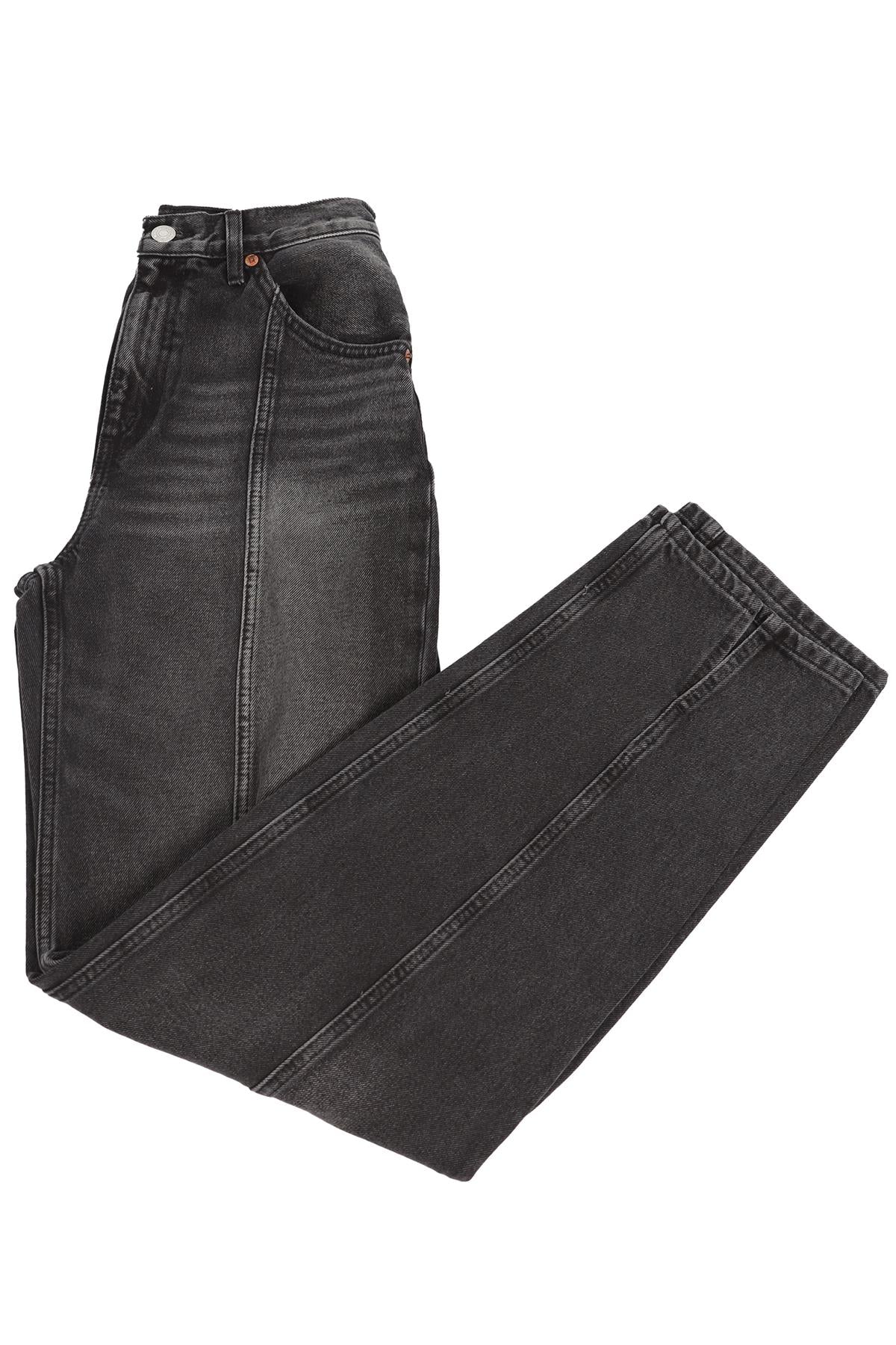 RE/DONE BLACK TAPERED JEANS W24 UK 6