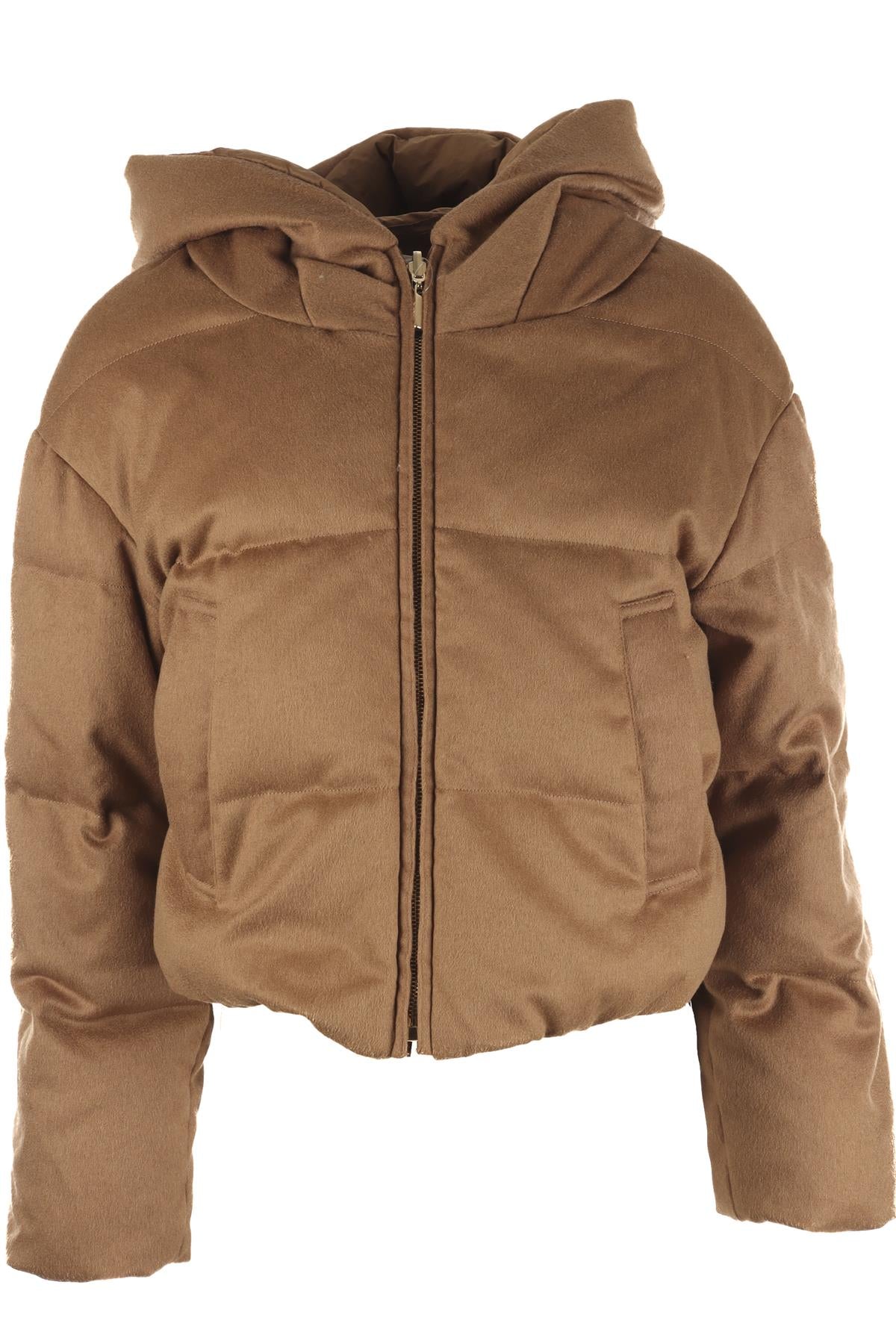 MAX MARA TAN PADDED DOWN JACKET IT 36 UK 4