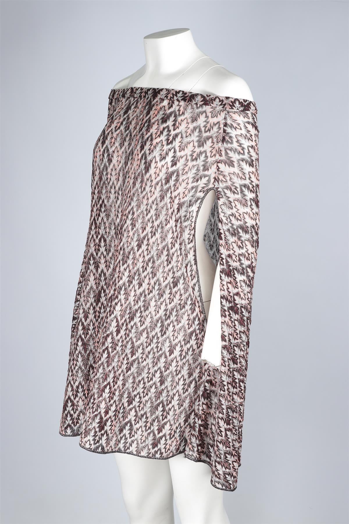 MISSONI MULTI CROCHET PONCHO IT 40 UK 8