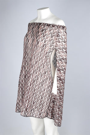 MISSONI MULTI CROCHET PONCHO IT 40 UK 8