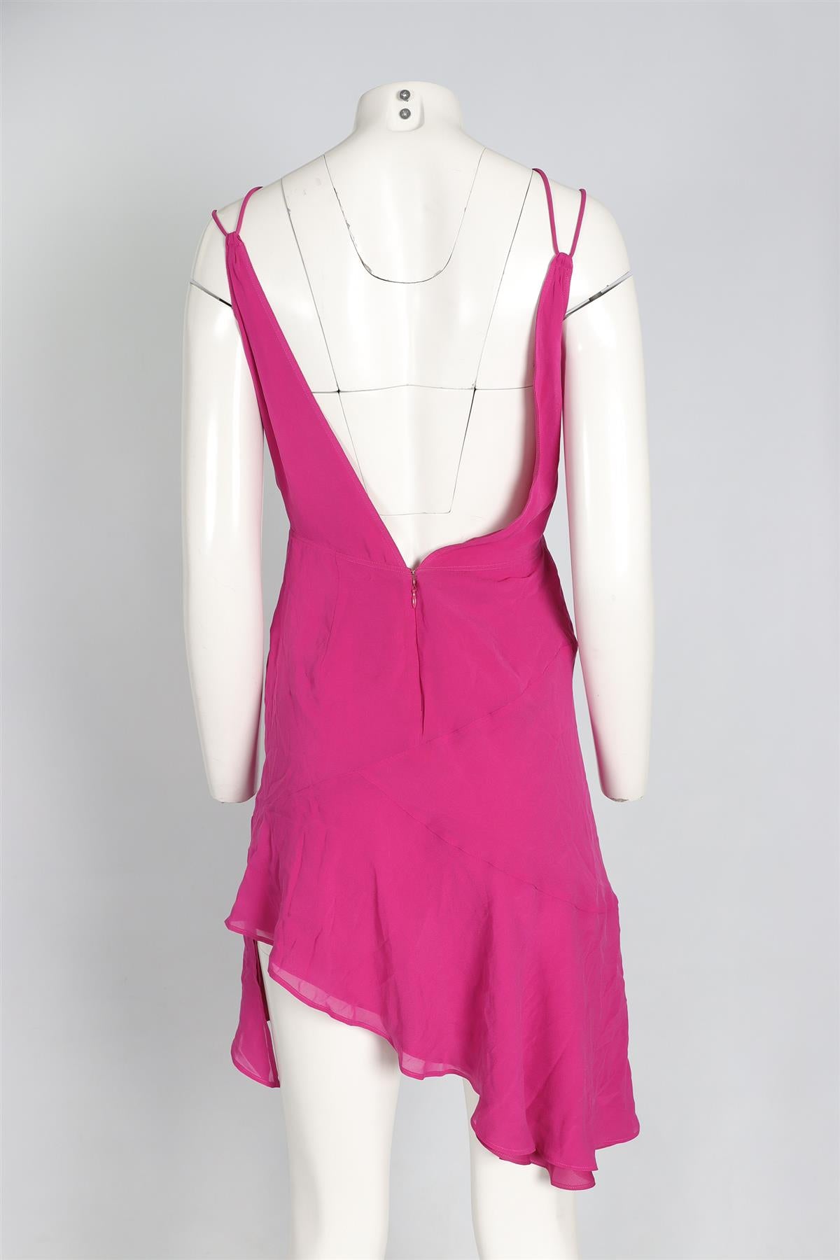 THE ANDAMANE PINK SILK MINI DRESS IT 38 UK 6
