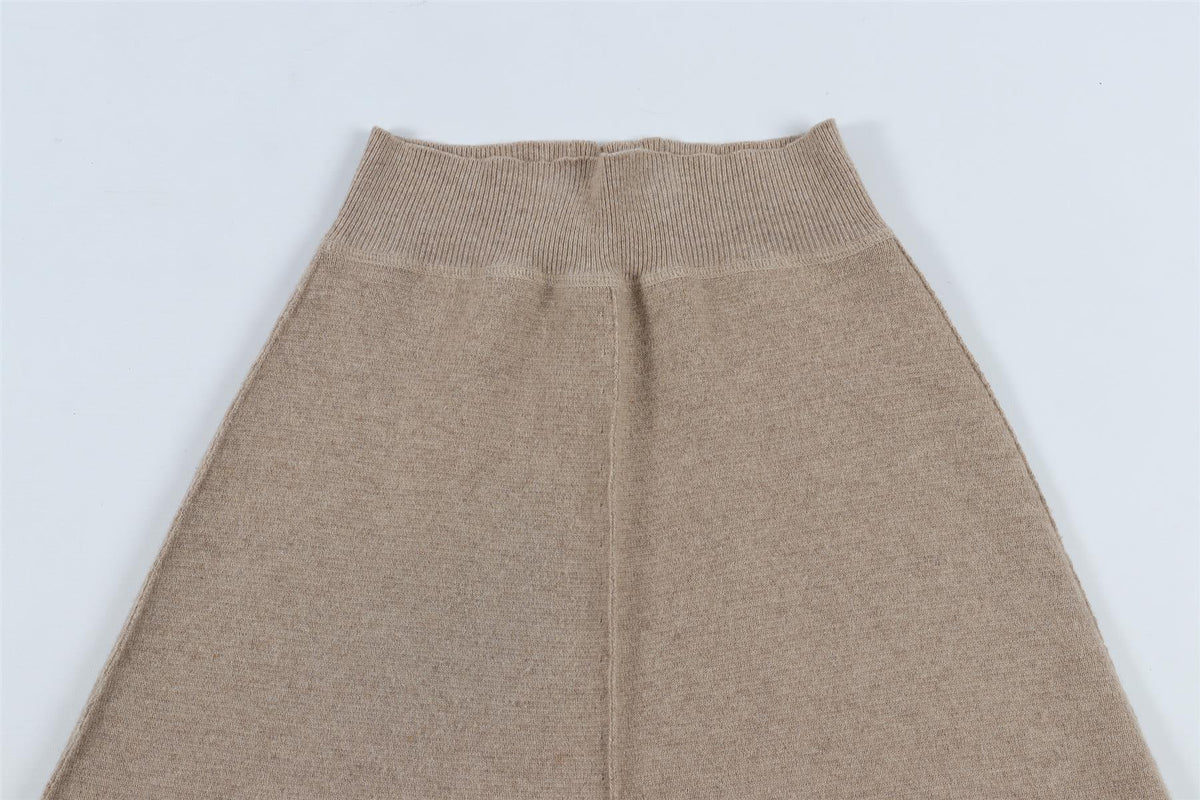 MORESI TAN CASHMERE MINI SKIRT IT 34 UK 2