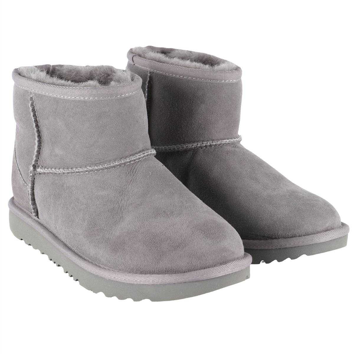 UGG AUSTRALIA GREY KIDS GIRLS SUEDE BOOTS EU 35 UK 2 US 3