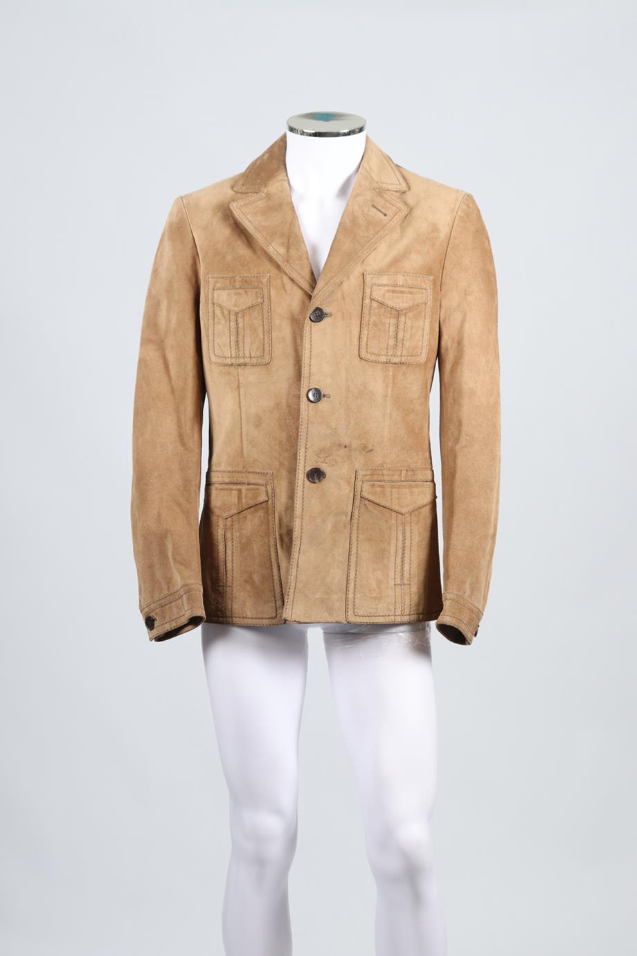 GUCCI MEN'S SUEDE JACKET IT 50 UK/US CHEST 40