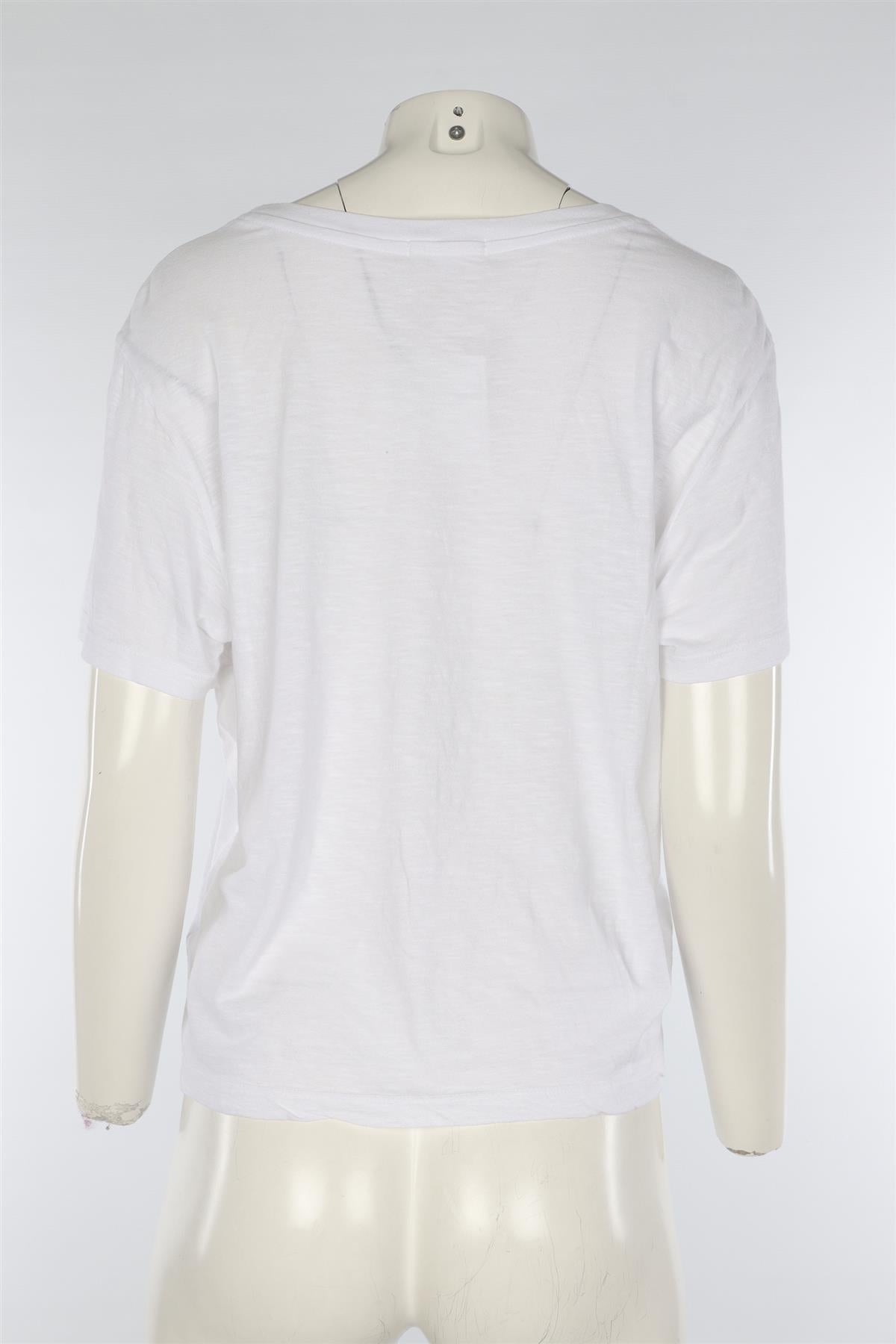 SUNDRY WHITE COTTON T-SHIRT MEDIUM