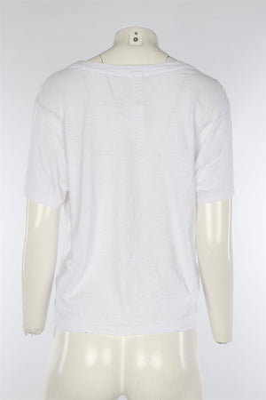 SUNDRY WHITE COTTON T-SHIRT MEDIUM