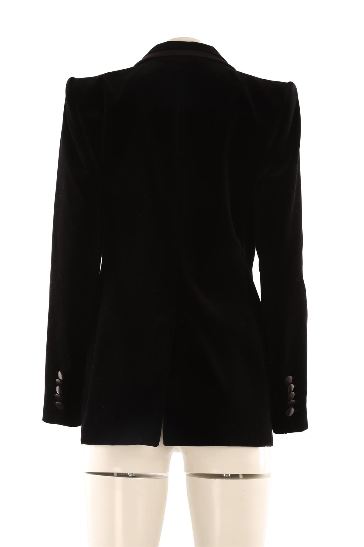 GUCCI BLACK VELVET BLAZER IT 46 UK 14