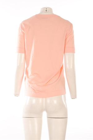 EMILIO PUCCI PINK COTTON T-SHIRT MEDIUM