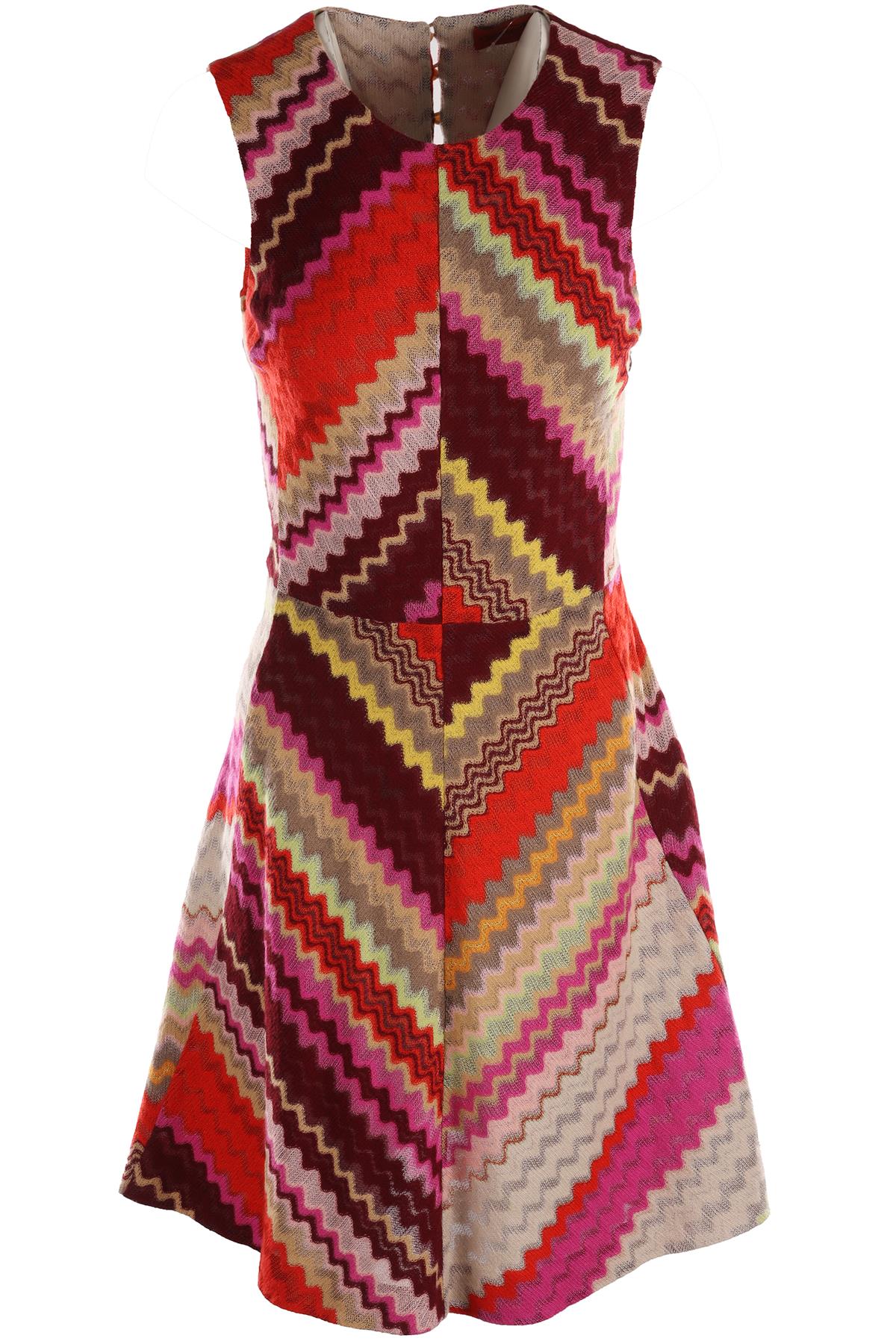 MISSONI MULTI WOOL MINI DRESS IT 40 UK 8