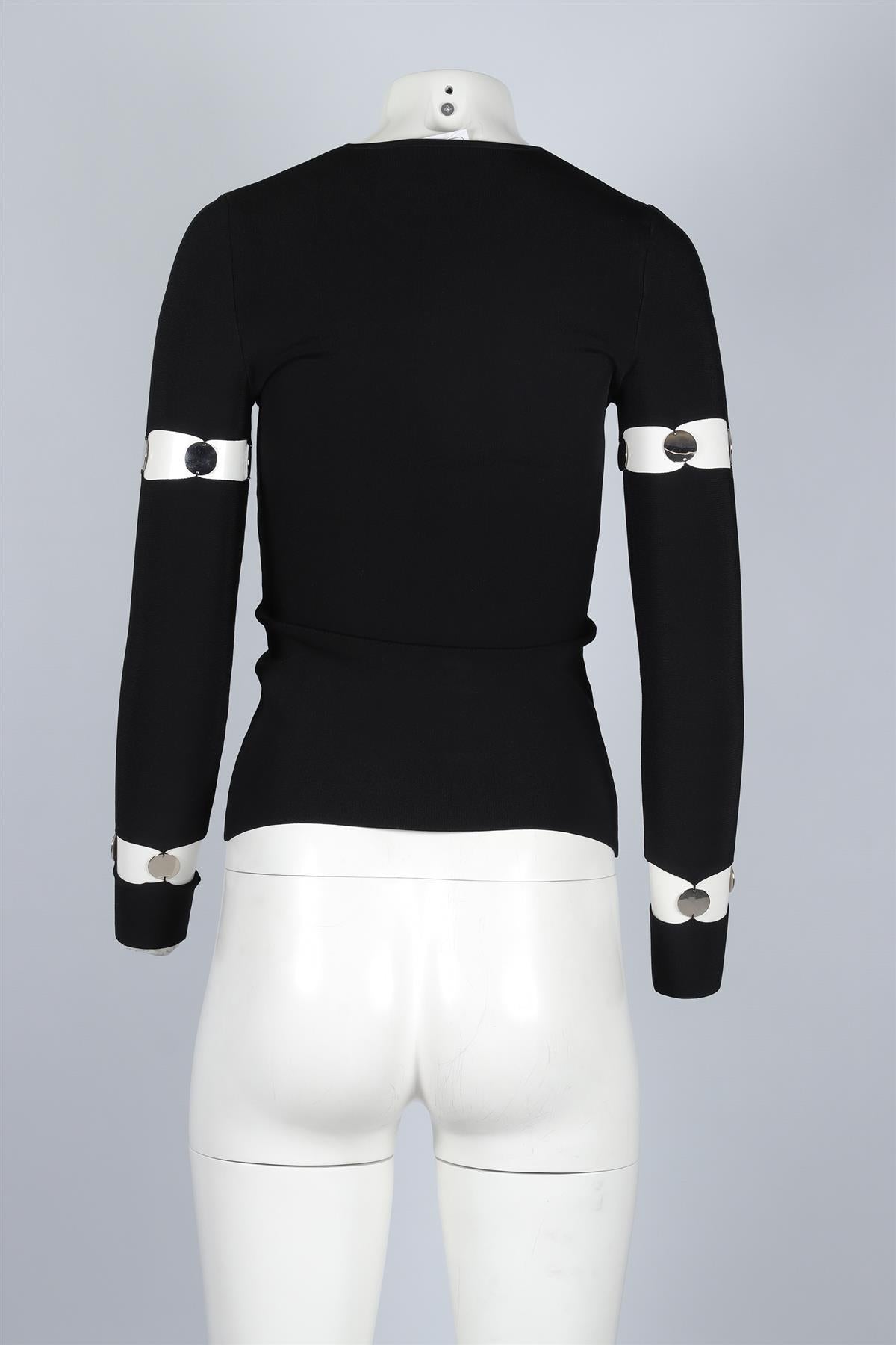 ALEXANDER WANG BLACK KNIT TOP SMALL