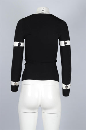 ALEXANDER WANG BLACK KNIT TOP SMALL