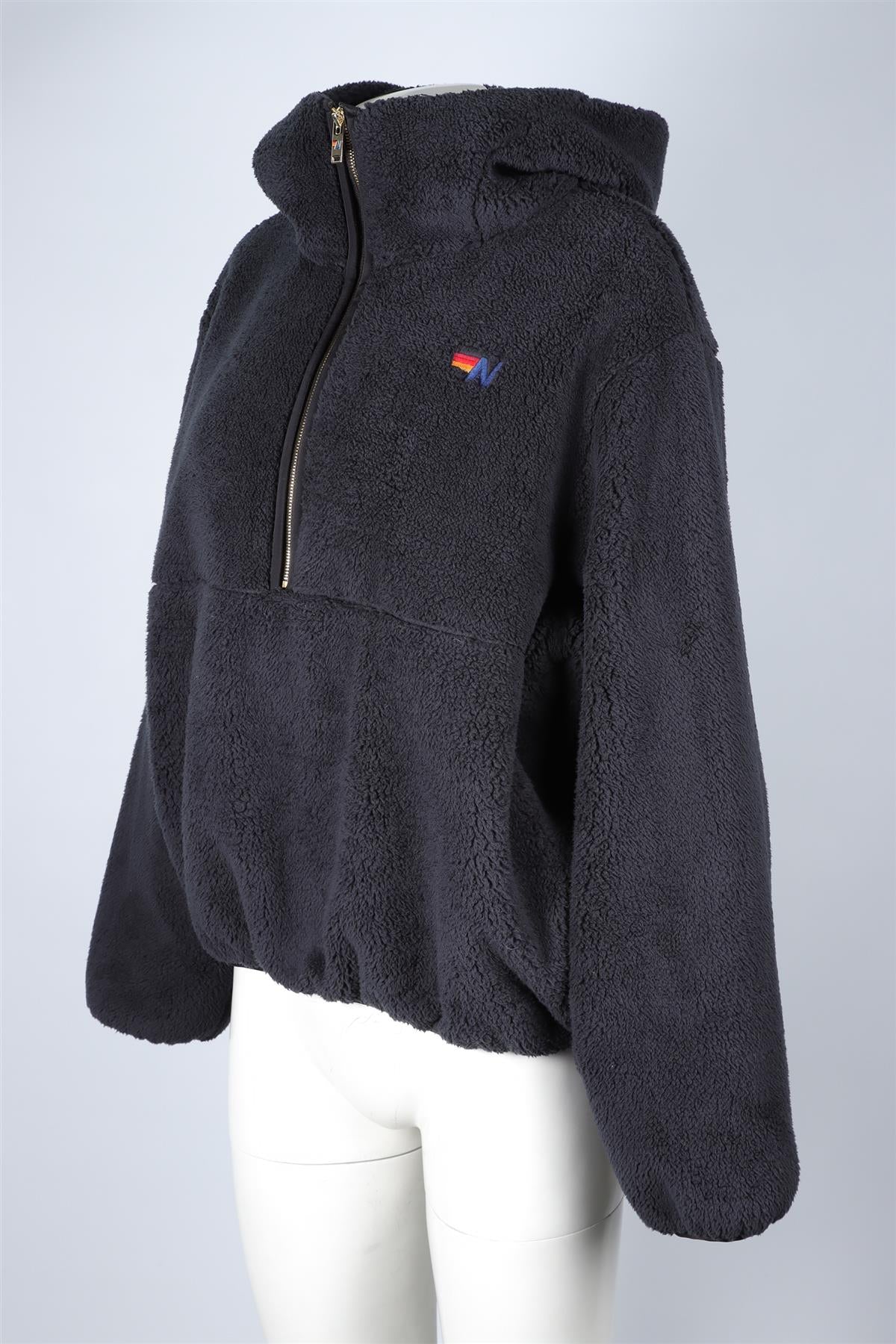 AVIATOR NATION BLACK FLEECE HOODIE MEDIUM