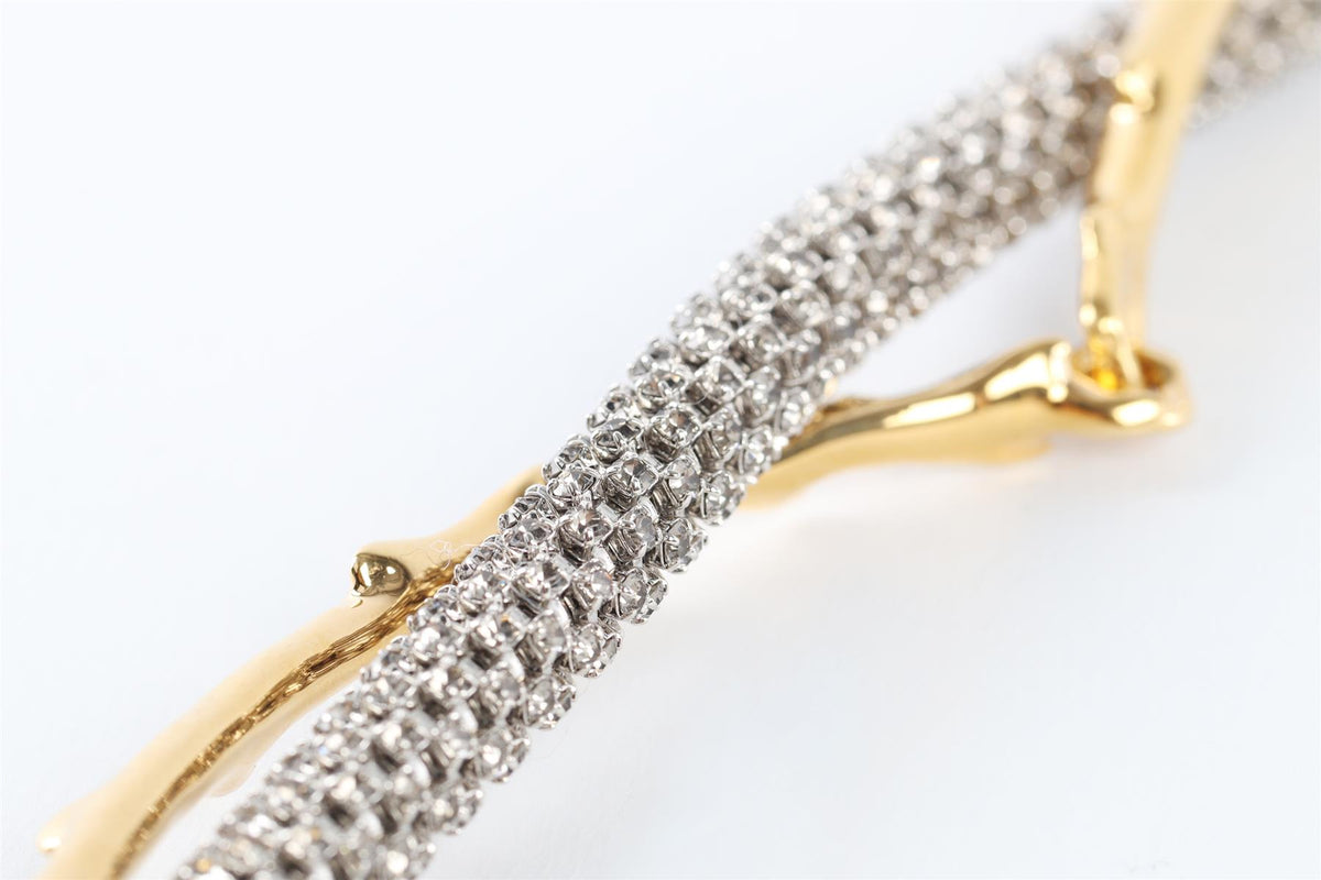 CHLOÉ GOLD DARIA CRYSTAL WAIST BELT
