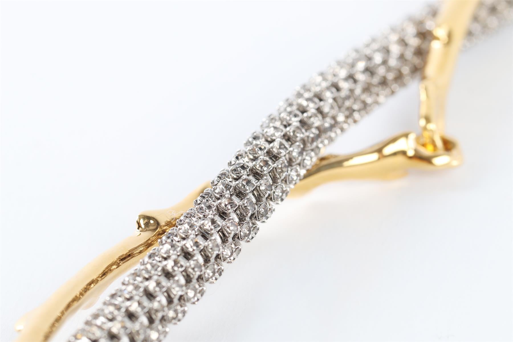 CHLOÉ GOLD DARIA CRYSTAL WAIST BELT
