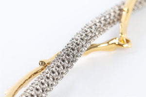 CHLOÉ GOLD DARIA CRYSTAL WAIST BELT