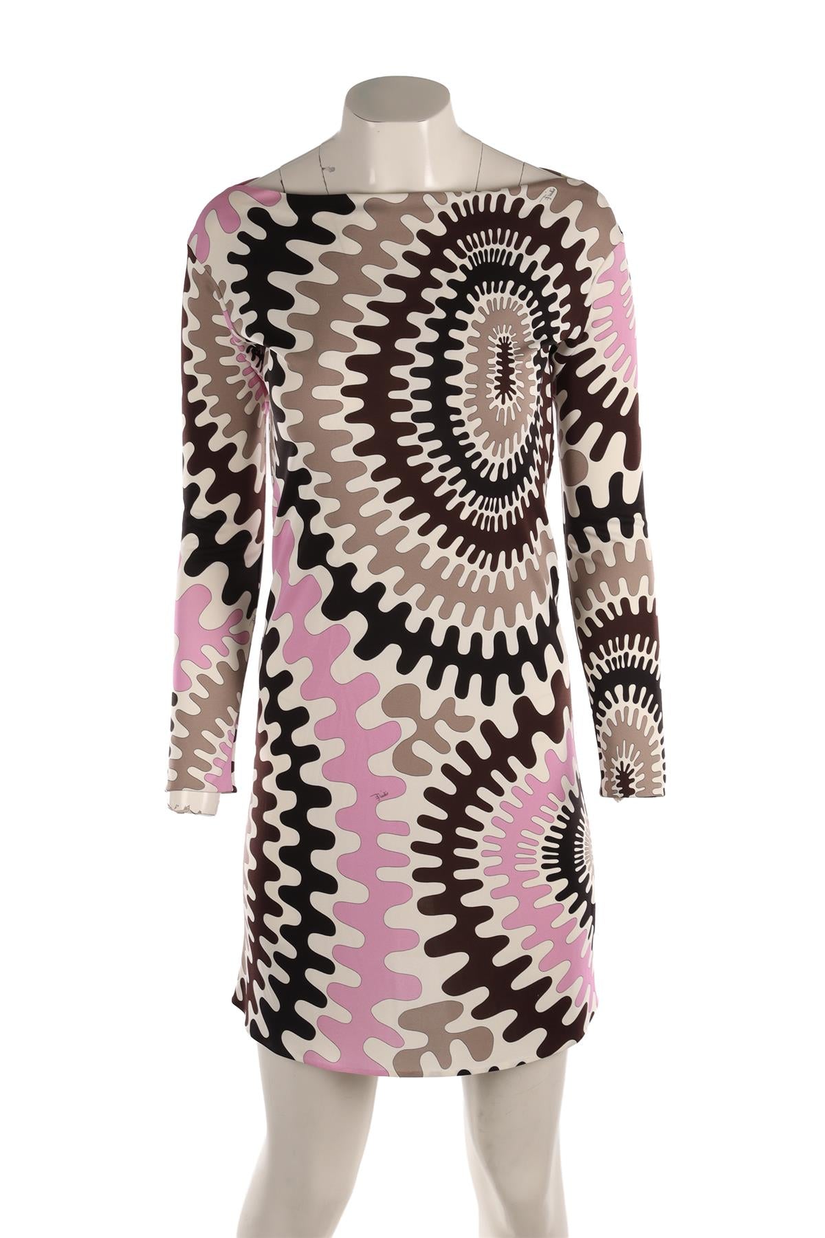 EMILIO PUCCI MULTI JERSEY MINI DRESS IT 38 UK 6