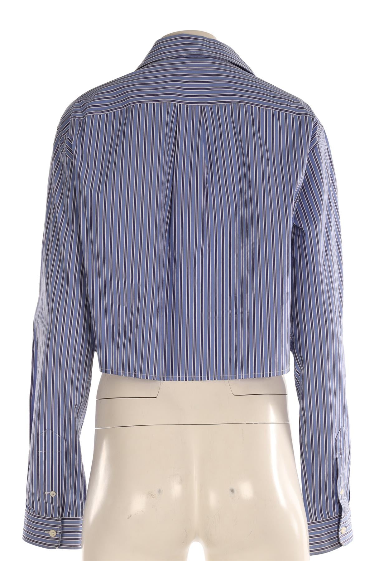 MIU MIU BLUE COTTON SHIRT IT 42 UK 10