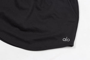 ALO YOGA BLACK COTTON MINI SKIRT SMALL