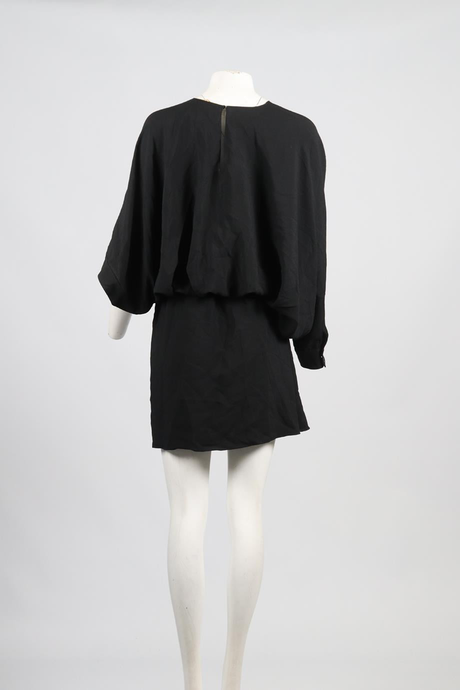SAINT LAURENT CREPE MINI DRESS FR 40 UK 12