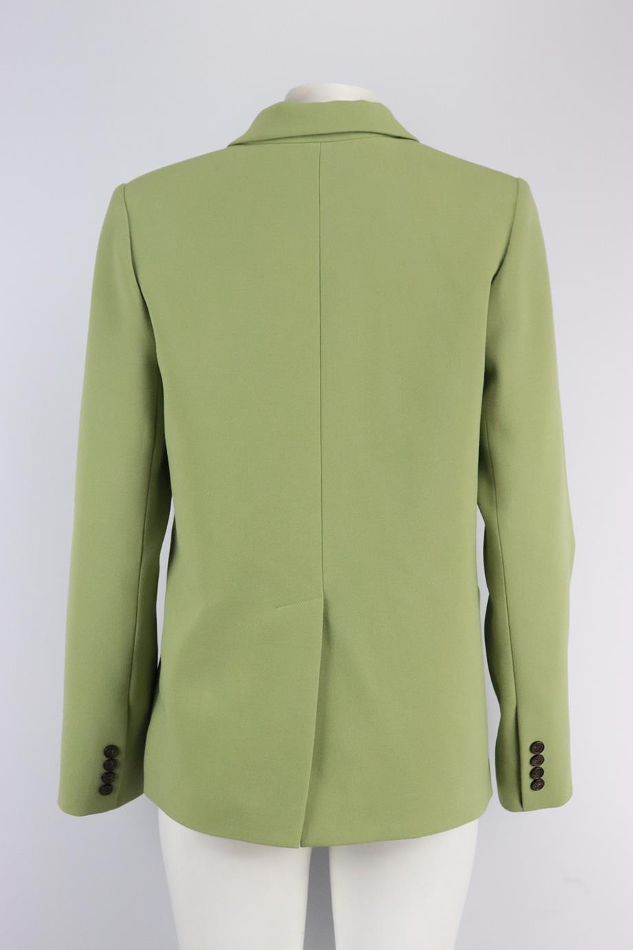 LESYANEBO DOUBLE BREASTED WOVEN BLAZER SMALL