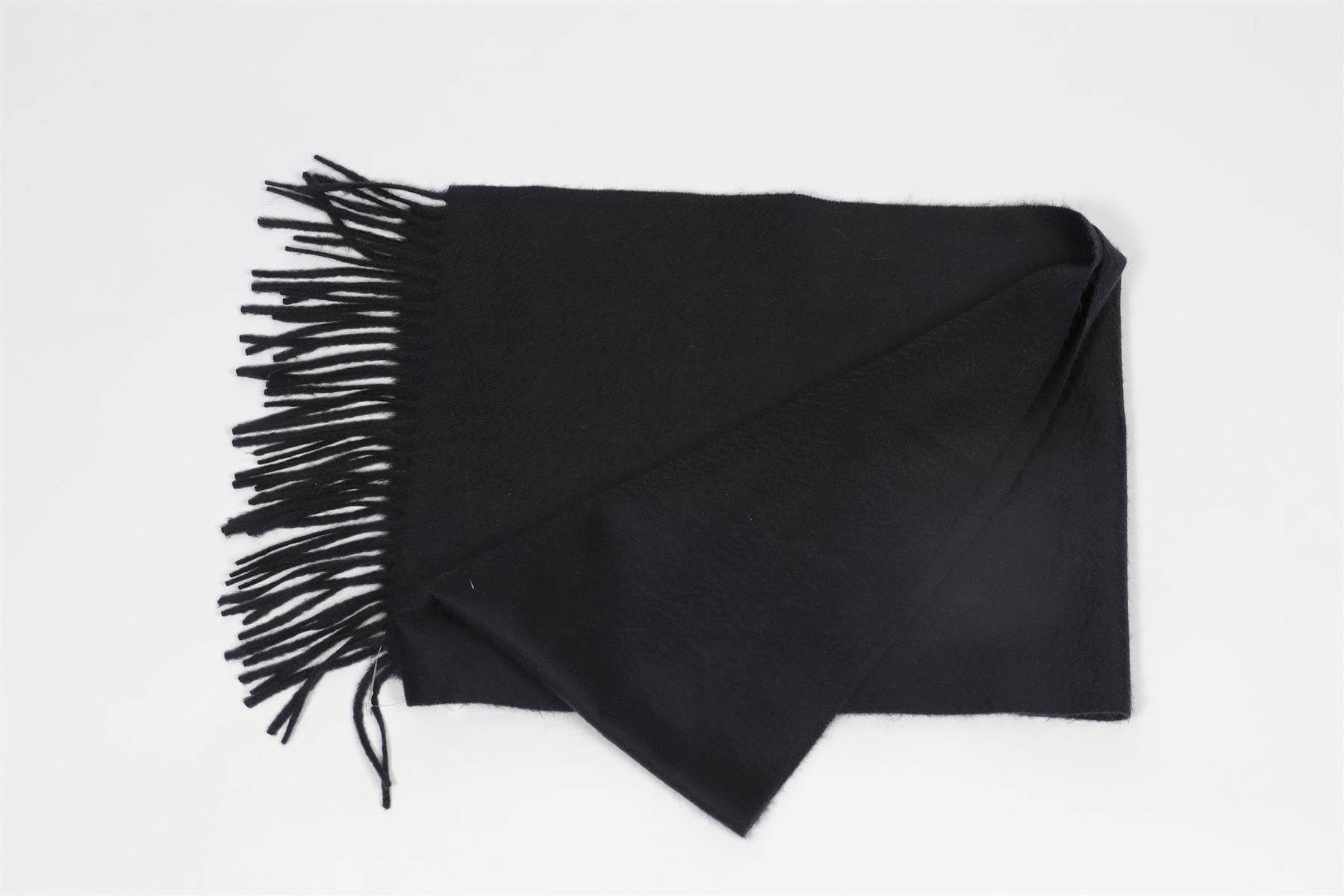 DOLCE & GABBANA NAVY CASHMERE SCARF