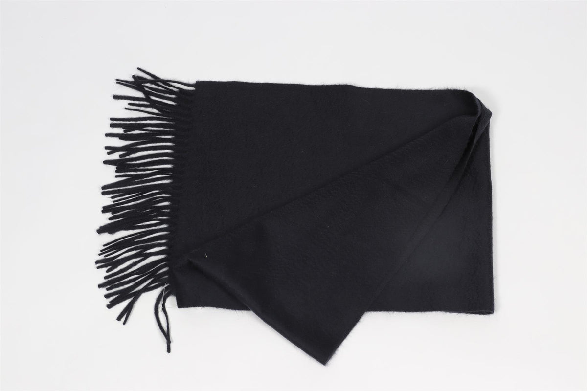 DOLCE & GABBANA NAVY CASHMERE SCARF