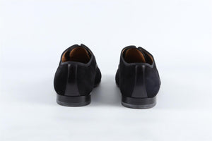 CHRISTIAN LOUBOUTIN BLACK MEN'S SUEDE LOAFERS EU 45 UK 11 US 12
