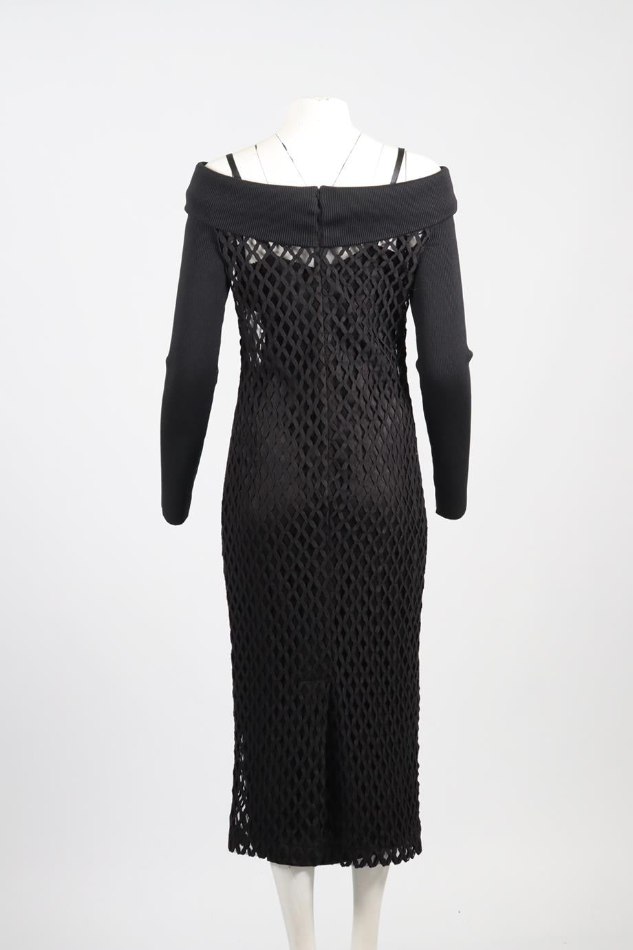 DOLCE & GABBANA COTTON BLEND MIDI DRESS IT 46 UK 14