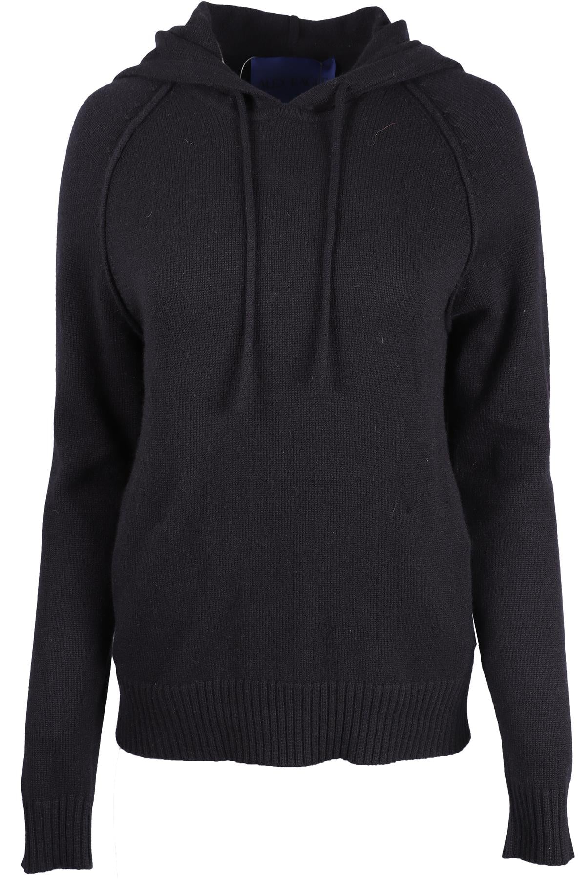 ALEX EAGLE SPORTING CLUB NAVY CASHMERE HOODIE SMALL